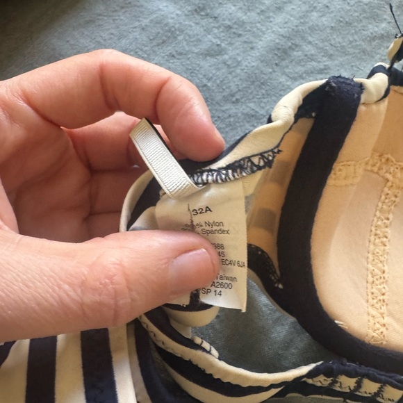 J.crew Striped Navy and White Bikini Set - Picture 6 of 6